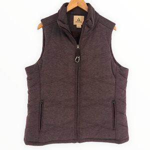 Ascend Purple Sleeveless Quilted Zip Front Vest size XXL